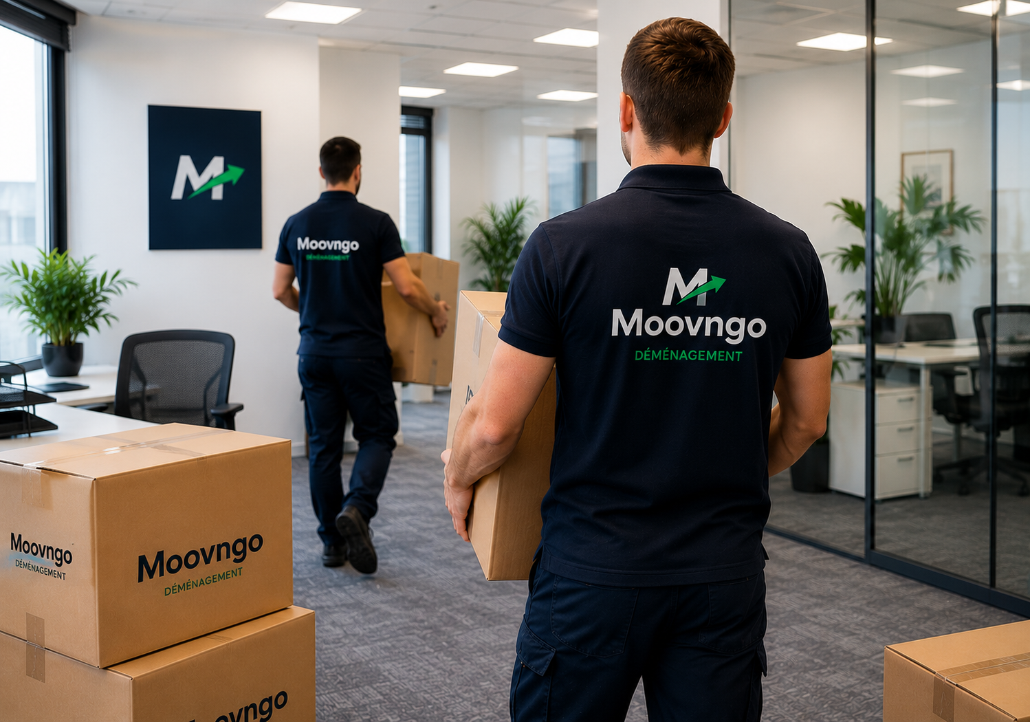 Déménagement de bureaux à Angers par Moovngo