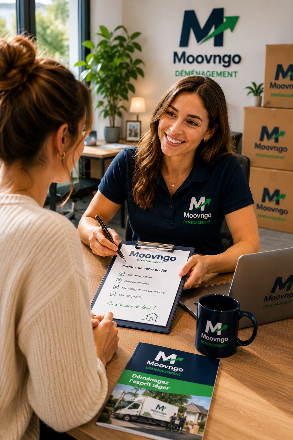 Conseiller Moovngo en rendez-vous devis déménagement à Angers